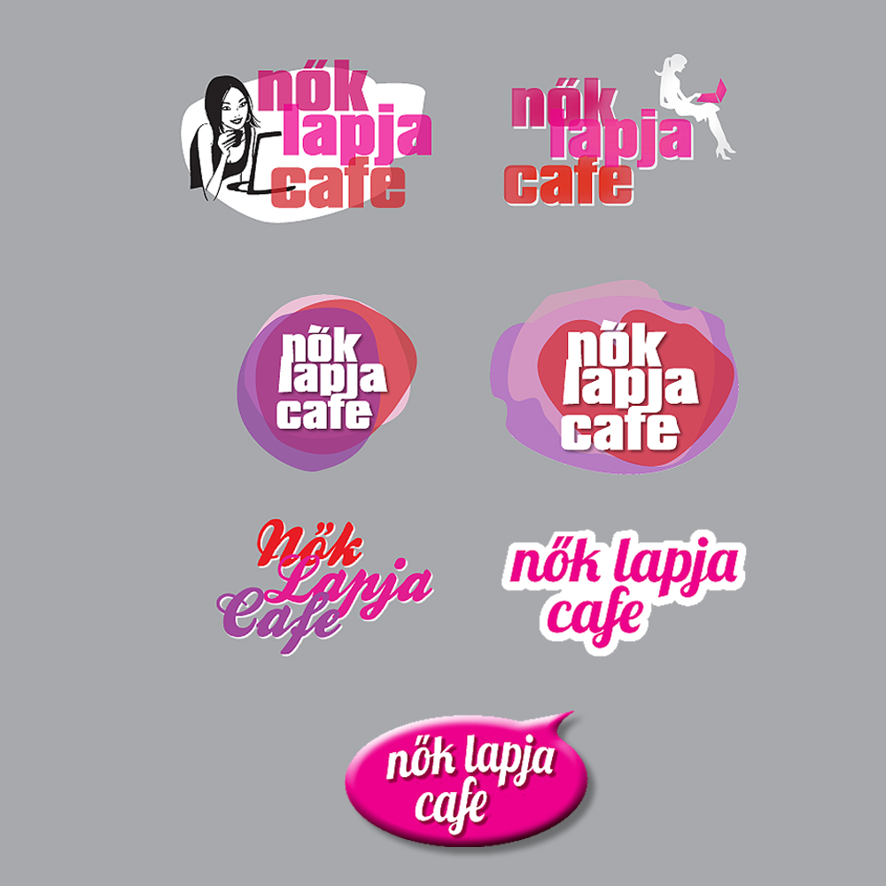 NL Cafe logotervek